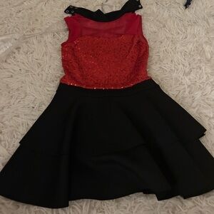 Weissman Red and Black Dance Costume